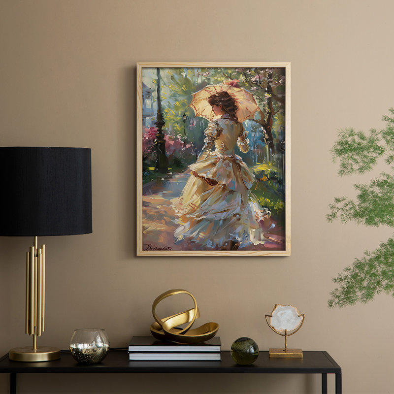«WOMEN Series DCCIV», reproduction encadrée - bois massif, Naturel, H 11 po x l 9 po