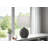 Lighting, 16"h, Black Resin, Ivory / Cream Shade, Contemporary