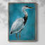 «Great Blue Heron I», reproduction encadrée - bois massif-1079421258