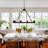 10-light Dimmable Square / Rectangle Chandelier