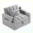 Convertible Sleeper Sofa Bed with Storage Gray