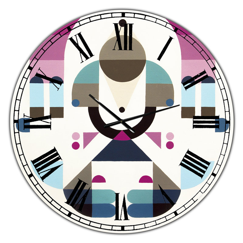 Horloge murale surdimensionnée Rainbow Island, Grand