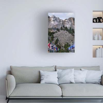 Bolog Janice Sullivan Mt Rushmore Veritical Canvas Art