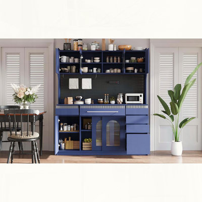 Large Buffet with Hutch and Power Outlet