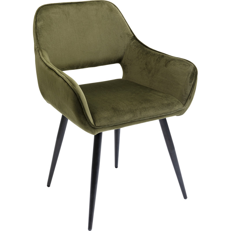 Chair with Armrest San Francisco, Dark Green