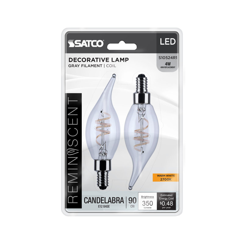 Reminiscent 4 Watt Clear LED Bulb