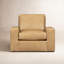 Fauteuil pivotant en cuir véritable Jonie-112498510
