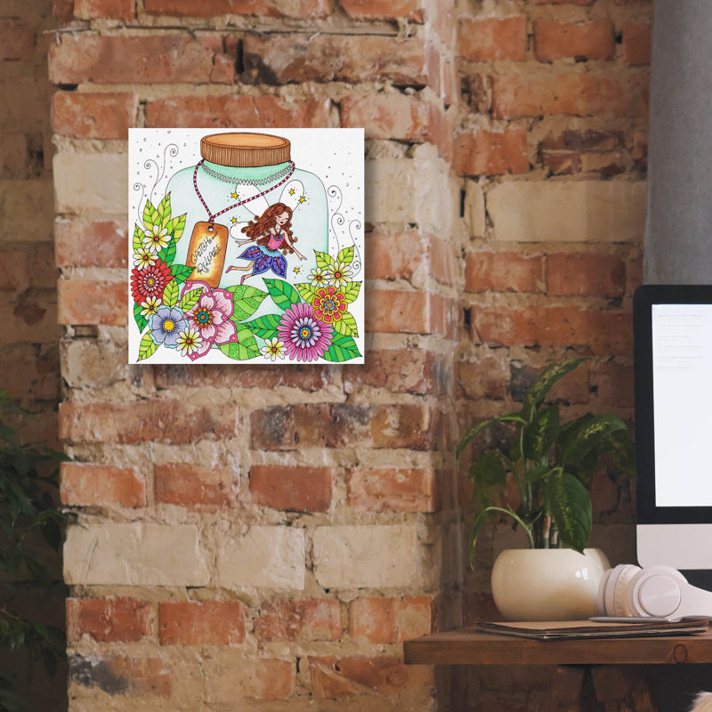 «I Believe 12» par Hello Angel, art mural sur toile, H 12 po x l 12 po x P 0,75 po