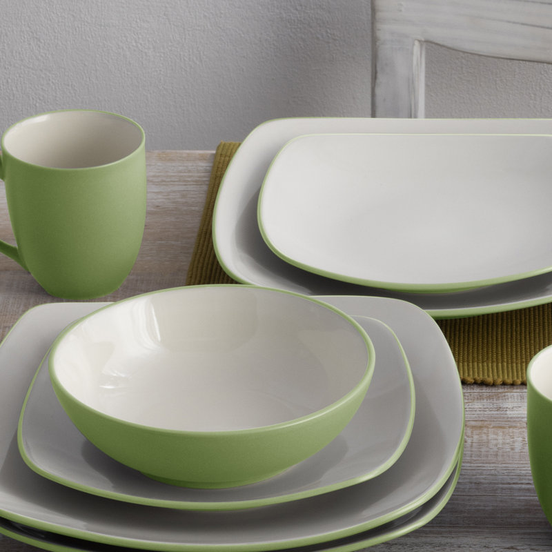 Noritake Colorwave Square Dinner Plates, 10-3/4", Apple