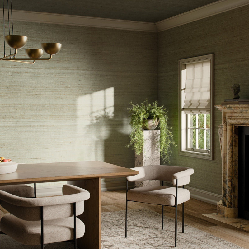 Silk Wallpaper, H 132" x W 52", Silk Lily Pad