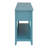 Teal Console Table With Bottom Shelf