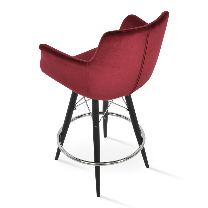 Tabouret de bar et de comptoir Bottega, Tabouret de comptoir (siège d’une hauteur de 24