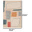 Tapis corail et bleu sarcelle