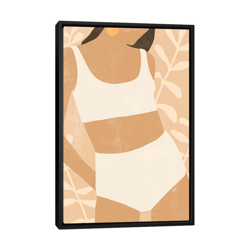 «Sunbather IV» - reproduction d'art, H 60 po x l 40po x P 1,5 po, Cadre noir