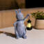 Solar Rabbit Garden Statue with Lantern
