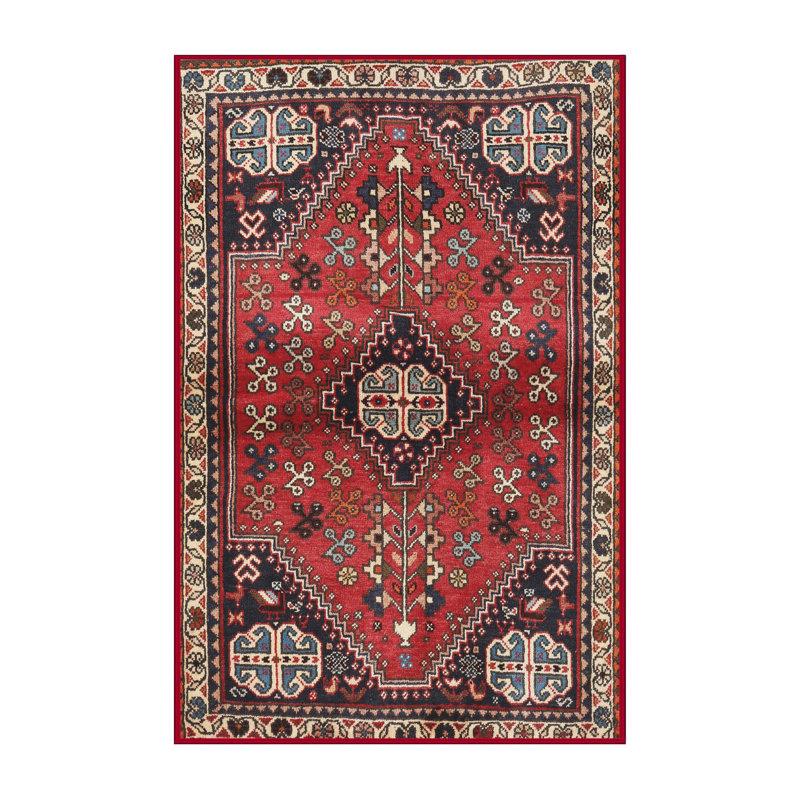 Tapis beige / marron / noir Southwestern, Rectangle 7 pi x 9 pi