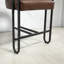 Ensemble de 1 tabourets de bar, tabourets de bar modernes avec dossier, cadres en métal noir, tabourets de bar rembourrés pour îlot de cuisine, pub, club (PU)-1372387731
