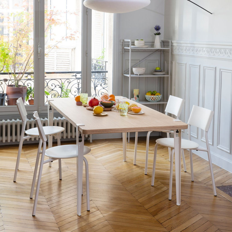 SSD Recycled Plastic Dining Side Chair, Cream White