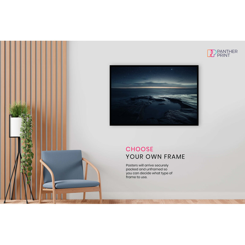 Night Sky Star Sunset - No Frame Print, 61cm H x 41cm W x 0.5cm D