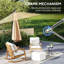 Parasol en porte-à-faux 9,5 pi avec sangle, housse, kaki