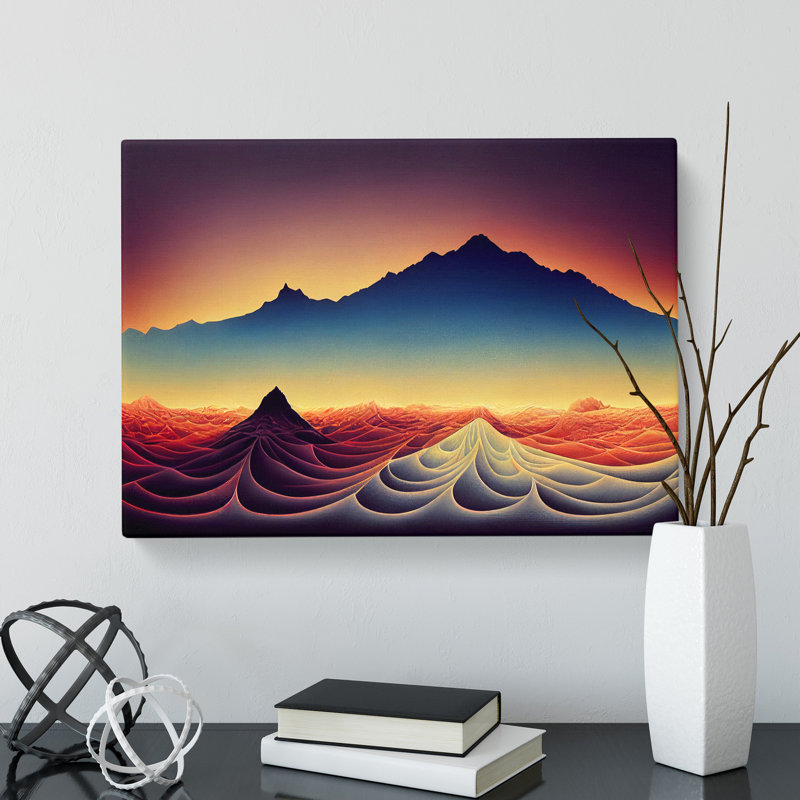 Exclusive Mountain Landscape - Wrapped Canvas Print, 35cm H x 50cm W x 3cm D