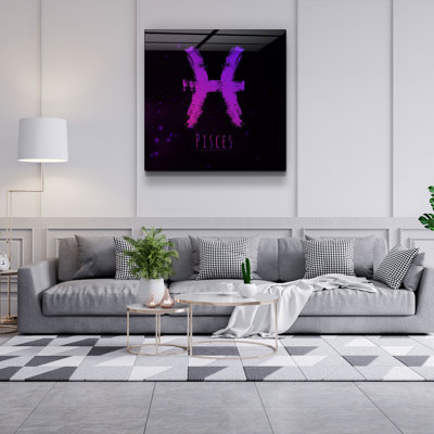Superbe peinture décorative en verre trempé de 19,7 po x 19,7 po | 100% verre trempé, épaisseur: 0,16 pouce | Impression UV pour des couleurs éclatantes | Parfait pour la décoration intérieure, le salon ou le bureau