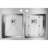 Crosstown Stainless Steel 33" L x 22" W Double Basin Dual Mount Kitchen Sink-123538620-44431494