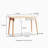Solid Wood Computer Desk - 47'' Large Size Office Desk With 2 Drawers, Modern Simple Style PC Table With Gap Design For Home Office, Work, Student, Study, Makeup Workstation (Beech)