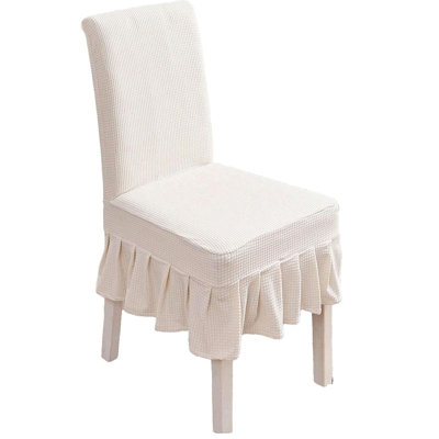 Dining Chair Covers Stretch Parsons Chair Slipcover with Skirt Chair Covers for Dining Room Restaurant Banquet