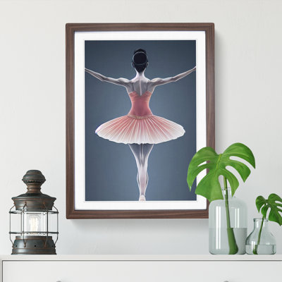 Ballerina Poised - Single Picture Frame Painting