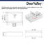 Ally 20" x 14'' Rectangular Vitreous China Vessel Bathroom Sink-81222579