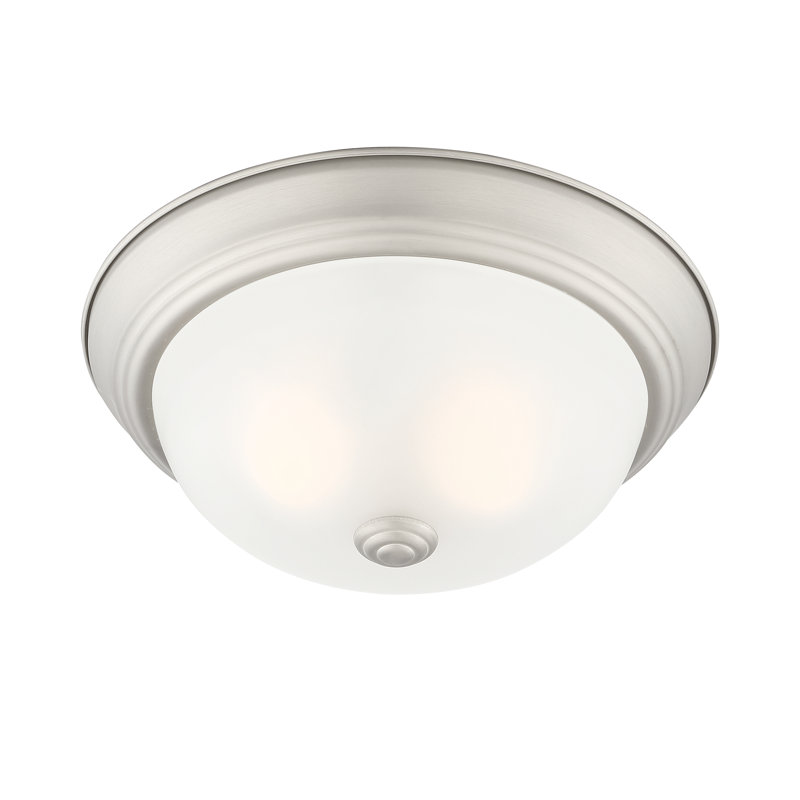 Plafonnier encastré pour cuve simple 15,25 po 3 lumières Middle Village, Étain