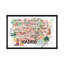 Madrid Spain Illustrated Map With Landmarks And Highlights by Markus & Martina Bleichner - Print on Canvas-63930080-63930076