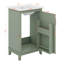 Modern Compact Bathroom Vanity Cabinet For Small Spaces, Stylish Storage With Ceramic Basin