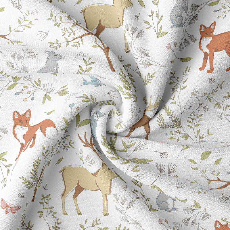 Ensemble de 2 combinaisons de vêtements pour bébé Woodland Toile 0-6M
