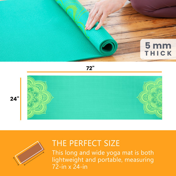 iMounTEK 0.6-Inch Thick Yoga Mat Anti-Tear Exercise Mat Anti-Slip