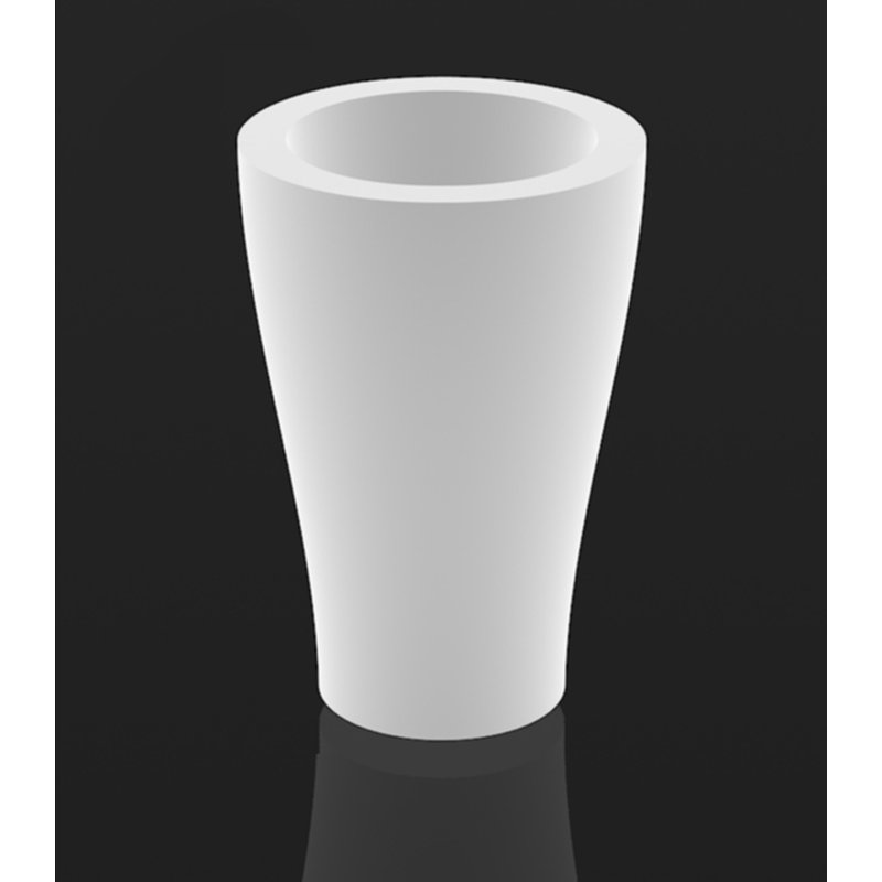 Pot à fleur en résine Curvada, H 26,75 po x l 17,75 po x P 17,75 po