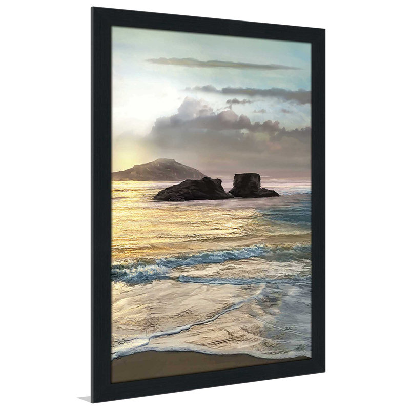 «Passing», reproduction d'impression encadrée, H 49,5 po x l 33,5 po x P 1 po, Cadre espresso