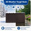 Coffre de terrasse en bois verrouillable 109 gallons avec panneaux aspect bois et couvercle-133709379