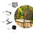 2 - Person Patio Dining Set with Square Table , Cushions Included