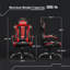 Fauteuil de jeu à haut dossier avec coussin lombaire à massage-1659751443