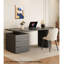 Bureau en bois massif noir pur Minimalist Modern-110907427