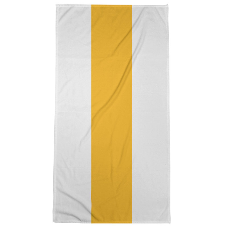 Bath Towel, Gold/Off White