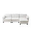 Canapé de luxe avec repose-pieds rembourré en chenille souple Living Furniture