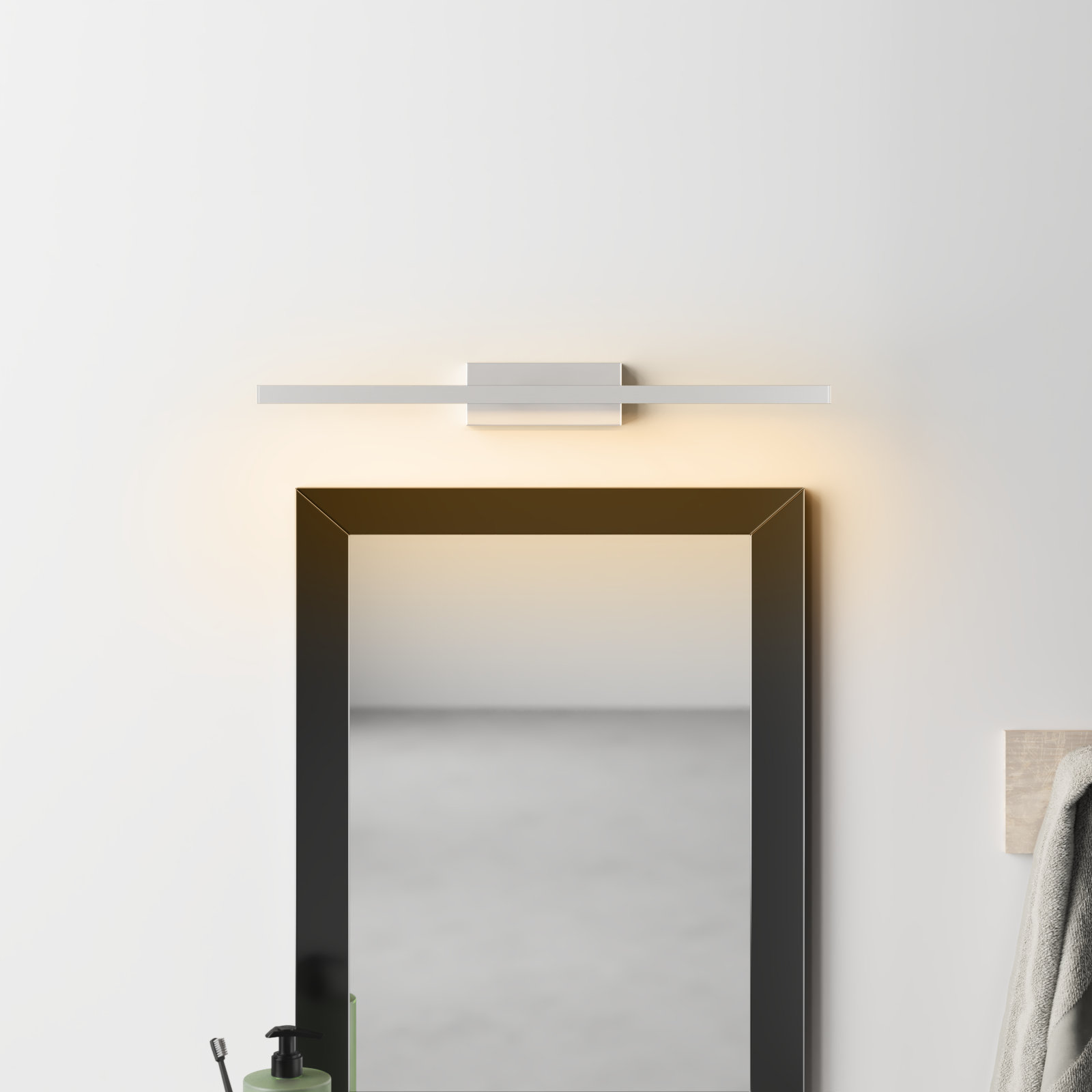 Rochelle Single Dimmable LED Bath Bar, Brushed Nickel, 3000K