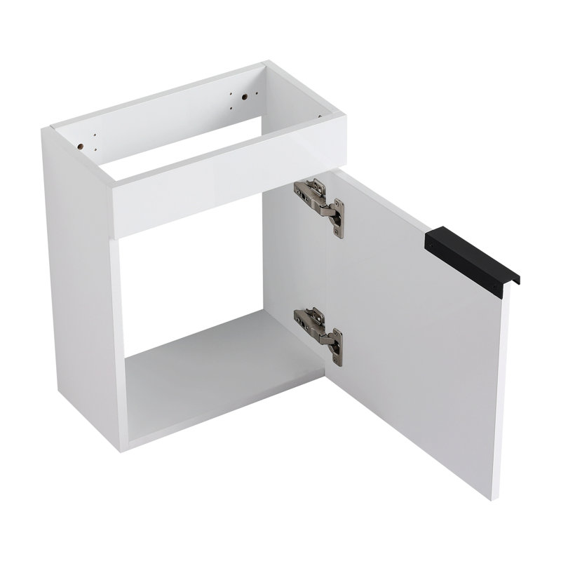 Meuble-lavabo à fermeture en douceur avec lavabo