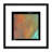 Earth Art USGS Desert Pattern 9X9 Inch Square Wooden Framed Wall Art Print Picture With Mount