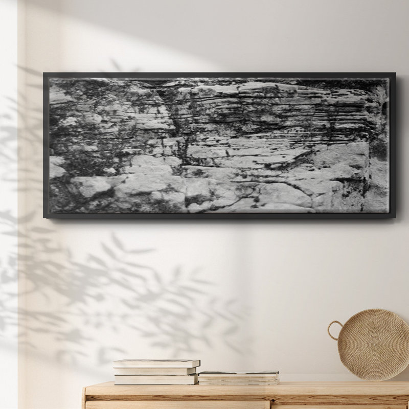 Found Textures XVIII- Framed Canvas, 20" H x 50" W
