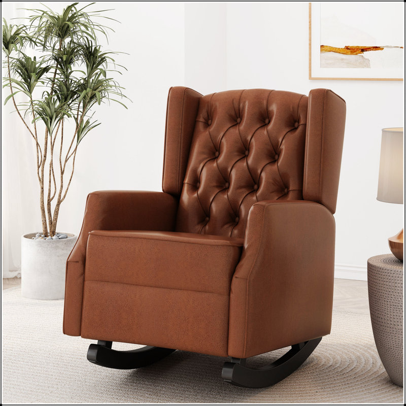 Chaise berçante, Marron clair