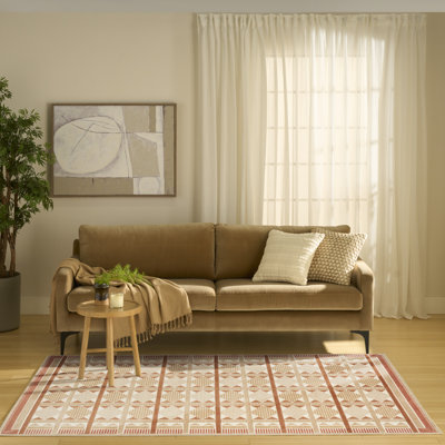 Maridee Rust Modern Indoor Rug